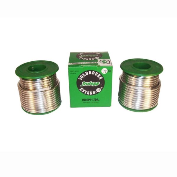 SOLDADURA DE ESTAÑO 95%. CARRETE 1/2 KG