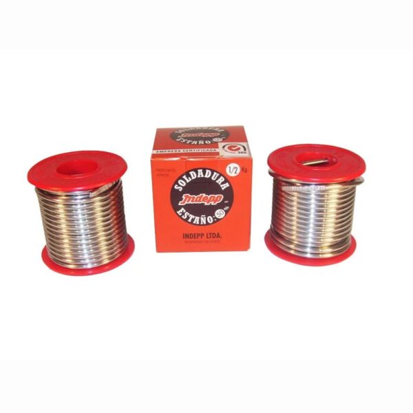 SOLDADURA DE ESTAÑO 50 % CARRETE 1/2 kg